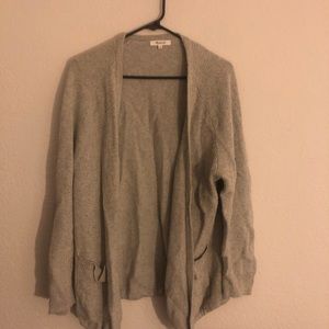 Madewell grey cardigan sweater, L